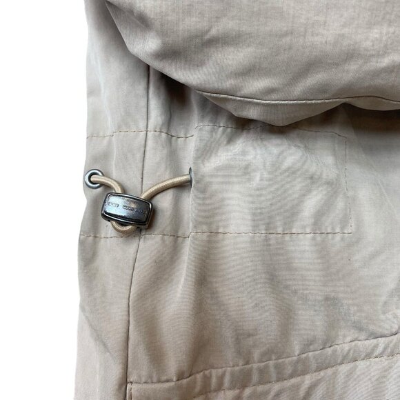 Hugo Boss Real Down Reversible Parka Jacket Hooded Cream Brown Mens Size XL - Picture 10 of 15